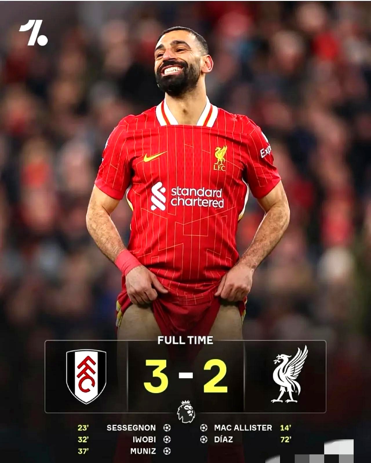 利物浦客场险胜富勒姆取得冠军关键一步